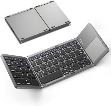 Клавіатура бездротова складана Erston Mini Bluetooth (UKR / EN / RU)