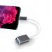 Кабель Erston OTG Type C - USB 3.0 AF, 0.15 м, Silver