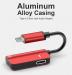 Адаптер Erston 2 in 1 USB Type C - 3.5mm Jack + PD Fast Charging (PCT-3000)
