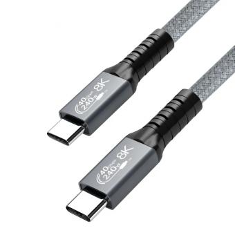 Кабель Erston USB 4.0 Type C - Type C, 240W, 1.5 m