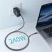 Кабель Erston USB 4.0 Type C - Type C, 240W, 1.5 m