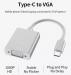 Адаптер Erston USB Type C - VGA Female, 0.2 m (PCT-1013)