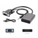 Адаптер Erston VGA Male - HDMI Female with 3.5 mm&USB cable (PCZ-2012)