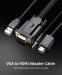 Кабель Erston VGA Male - HDMI Male with 3.5 mm&USB cable, 1 m (PCZ-3017)
